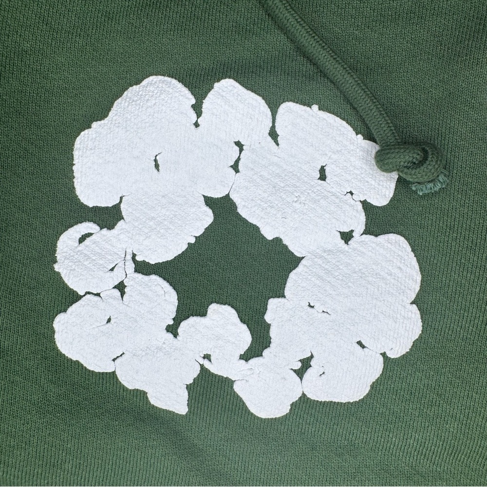 Denim Tears The Cotton Wreath Shorts Green size Men’s XL - Picture 7 of 9